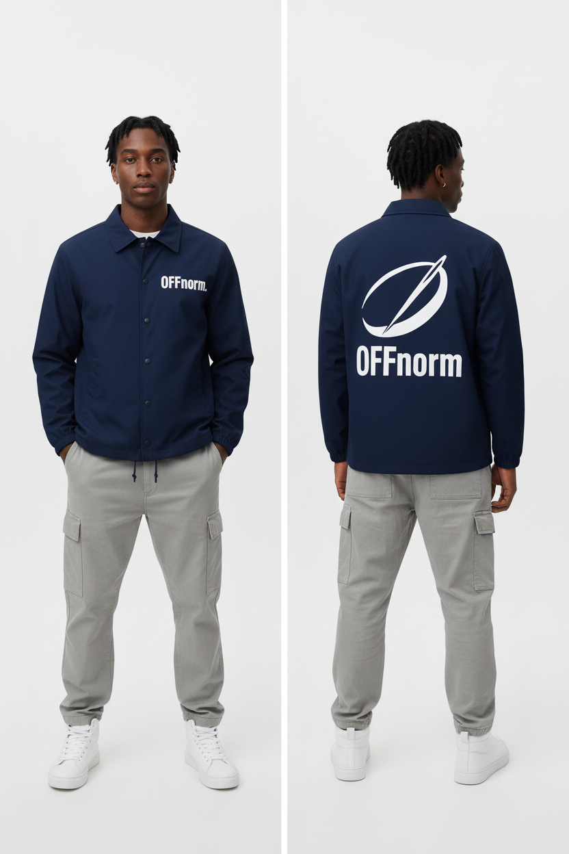 OFF STANDARD IV– Navy Blue Windbreaker