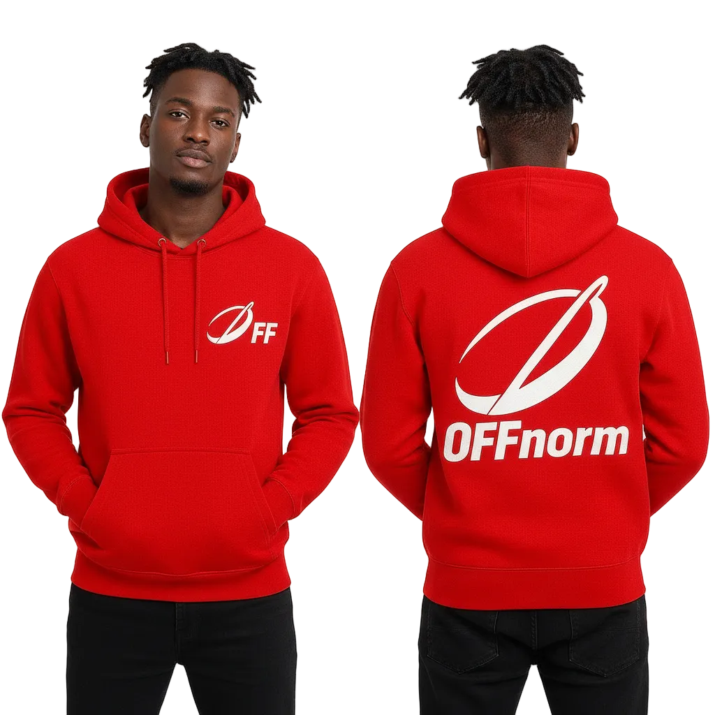 OFF Heavyweight Hoodie-Red