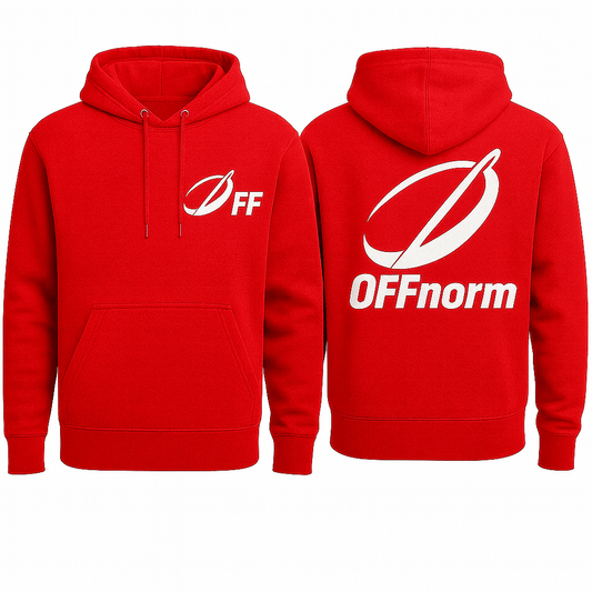 OFF Heavyweight Hoodie-Red