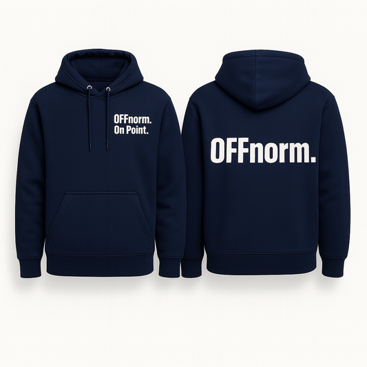 On Point Heavyweight Hoodie-Navy Blue